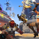 Overwatch 2 characters battle it out on Watchpoint: Gibraltar.